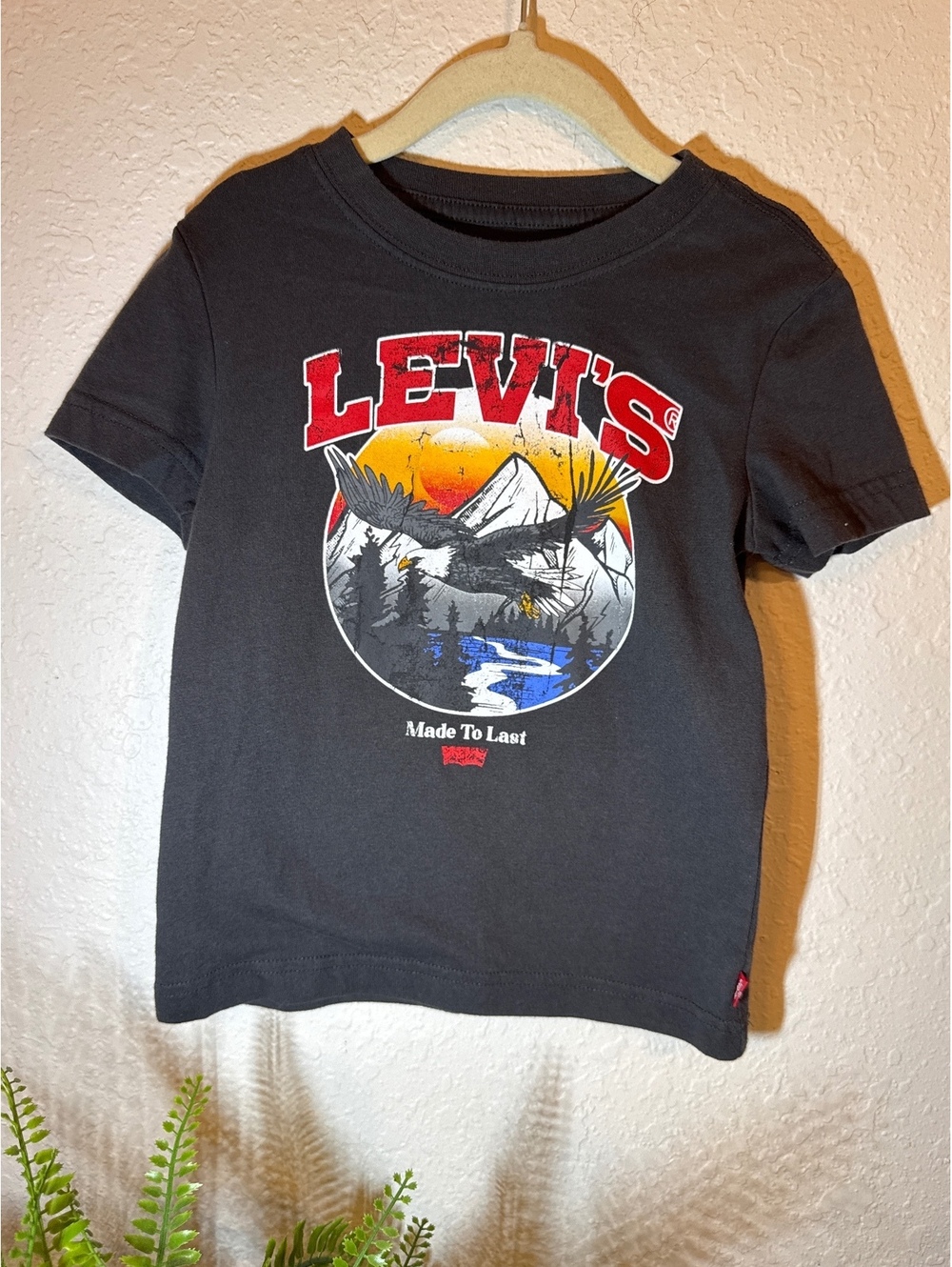 Levi’s Eagle Graphic T-Shirt Gray XS (4 Years)